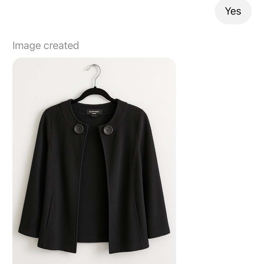 Classic swing jacket. Great with pants or over a dress.